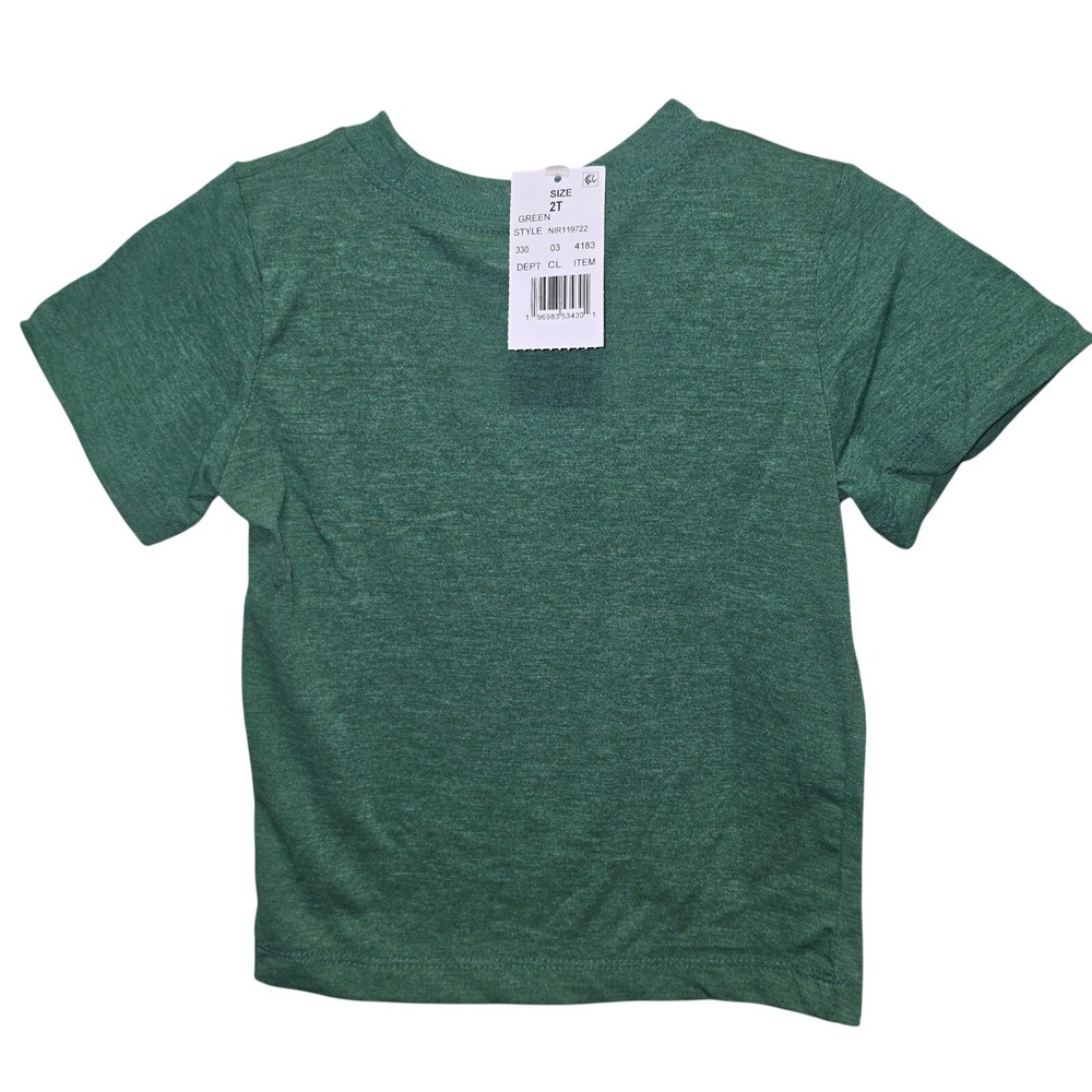 Nirvana Kids Smiley Face Graphic T-Shirt Green Heather Size 2T NEW - Picture 2 of 5